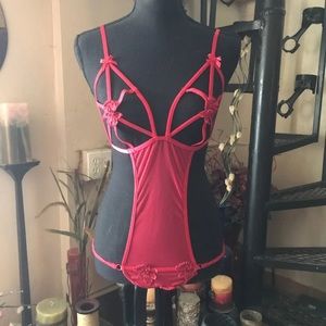 NWT Frederick’s of Hollywood Red One Piece Teddy Lingerie